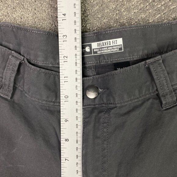 Carhartt Rugged Flex Relaxed Fit Canvas 5 Pocket Work Pants Men's 38 x 30 Gray - Picture 10 of 13